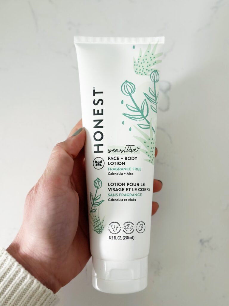 Honest Beauty Hydrating Face and Body Lotion.