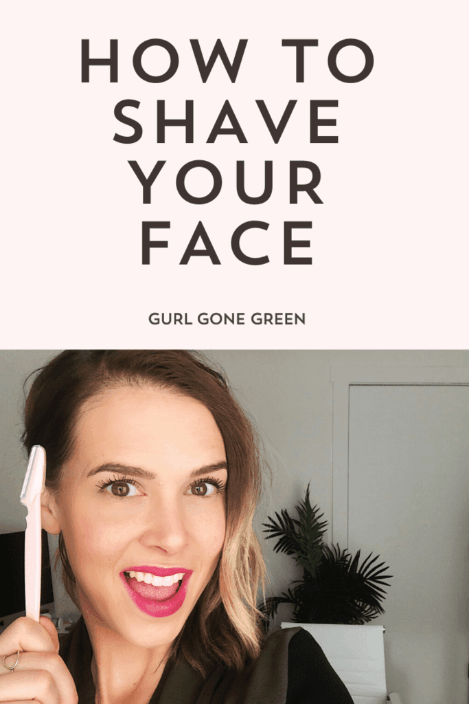 how to shave your face