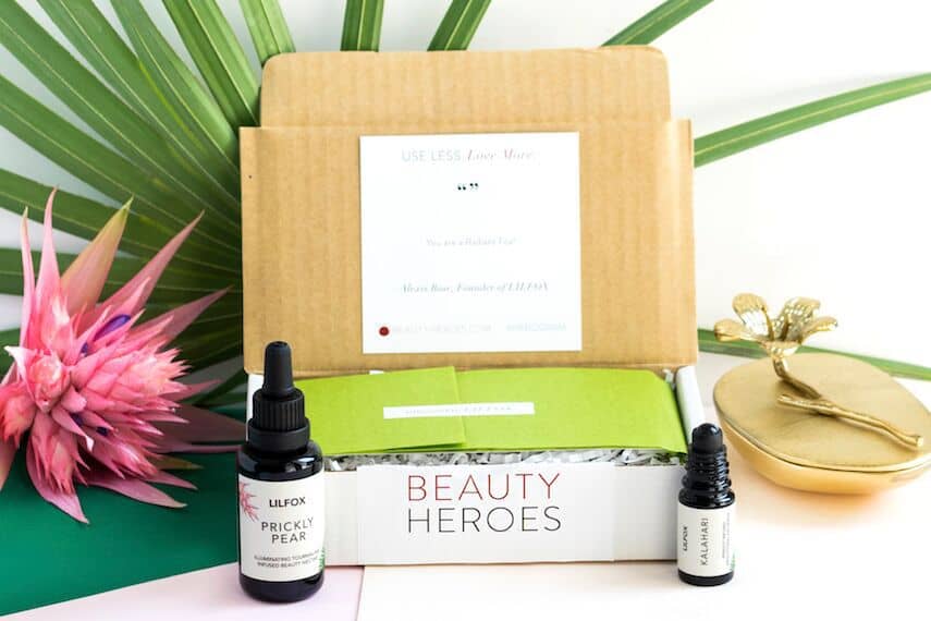 Natural beauty box Beauty Heroes October Discovery