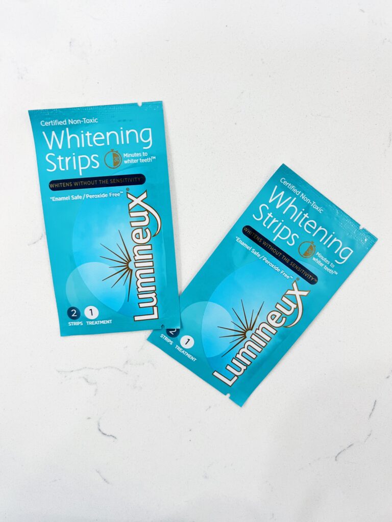 Individual Packets of Lumineux whitening strips