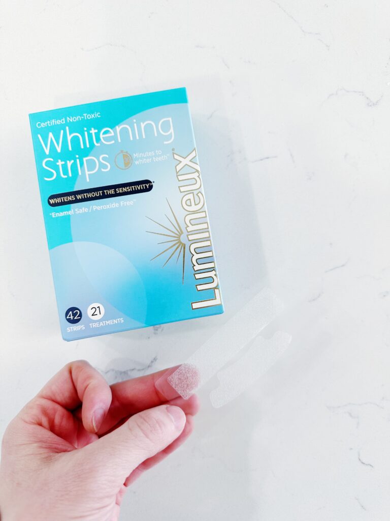 Lumineux Whitening Strip Box and Whitening strip