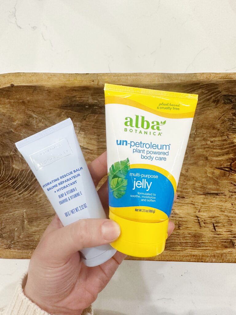 Two best petroleum alternatives - Alba  Botanica’s Un-Petroleum and  Province Apothecary’s Hydrating Rescue Balm