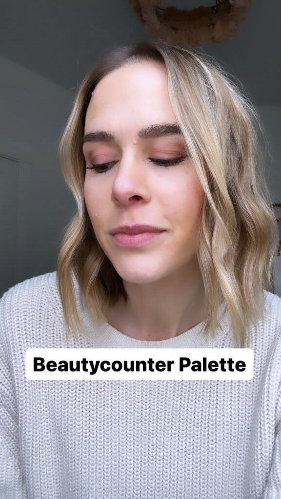 woman wearing Beautycounter Palette